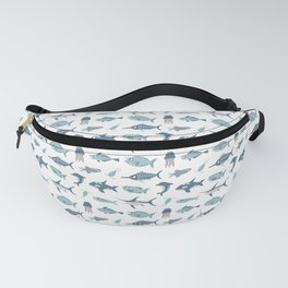Blue Caribbean Fishes Fanny Pack