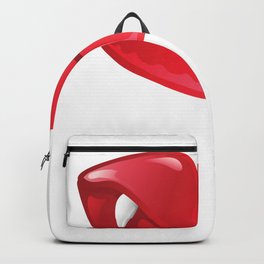 Red Lips with Fangs Backpack | Vampire, Meme, Mouth, Harryween, Bite, Diaries, Graphicdesign, Kiss, Lips, Batzilla 
