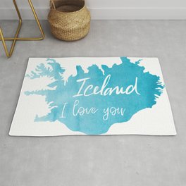 Iceland I love you Rug | Worldcup, Iceland, Soccer, Fifa, Islandia, Ice, Painting, Land, Love 