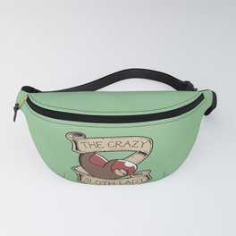 Crazy Sloth Lady Tattoo Fanny Pack