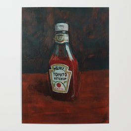Ketchup Bottle Poster