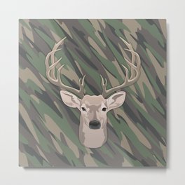 Beautiful buck dear head with big antlers Metal Print | Reindeer, Hunter, Deerhunter, Deerhunting, Head, Horn, Antler, Drawing, Hunting, Animal 