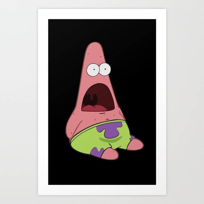 Patrick Star Spongebob Nickelodeon Art Print By Originalityisdead Society6