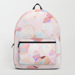 Terrazzo Crystals I. Backpack | Contemporary, Abstract, Terrazzo, Pastel, Texture, Gemstone, Nature, Illustration, Shapes, Crystals 