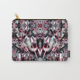 Broken Mirror Carry-All Pouch | Collage, Brokenmirror, Face, Abstract, Red, Surreal, Fuchsia, Panopticon, Mirror, Neon 