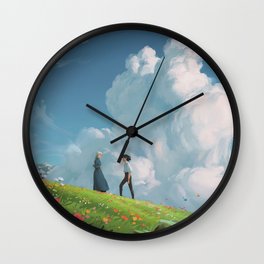 Moving Castle Wall Clock | Nature, Japan, Castle, Cloud, Manga, Love, Miyazaki, Children, People, Old 