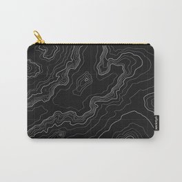 Black topography map Carry-All Pouch | Minimal, Graphicdesign, Travel, Trip, Drawing, Science, Vector, Cool, Minimalistic, Map 