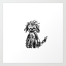 Doggy day Kunstdrucke | Cavapoo, Shaggydog, Monochrome, Curated, Labradoodle, Cute, Animal, Pets, Doggy, Cavoodle 
