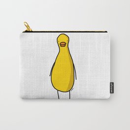 Frontal Duck  Carry-All Pouch | Digital, Illustration, Animal 