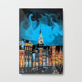 Amsterdam Metal Print | Europepainting, Halland, Toureurope, Amsterdam, Urban, Cityscape, Cityineurope, Graphicdesign, Citypainting, Amsterdams 