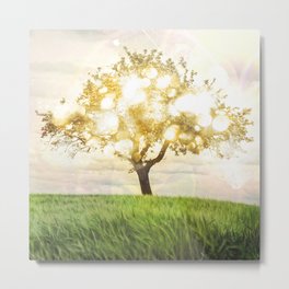TREE OF LIFE Metal Print | Nature, Fruit, Yellow, Bible, Green, Life, Jesus, Genesis, Light, Curated 