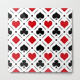 Playing card suits symbols Metal Print | Poker, Graphicdesign, Casino, Hazard, Fourcardsuits, Hearts, Lucky, Playingcard, Winner, Gambler 