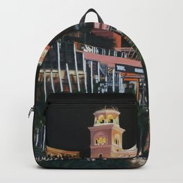 Las Vegas Strip Oil On Canvas Backpack