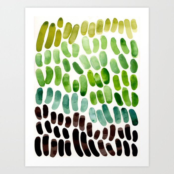 Lime Green Olive Green Aqua Green Natural Patterns Colorful