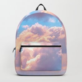 Beautiful Pink Cotton Candy Clouds Against Baby Blue Sky Fairytale Magical Sky Backpack | Fairytale, Sky, Color, Cotton, Beautiful, Photo, Baby, Blue, Against, Hdr 