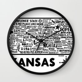 Kansas Ma Wall Clock