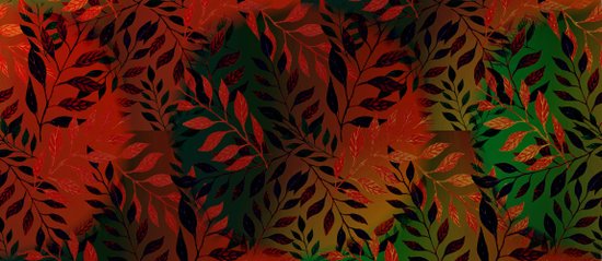 Abstract Leaf Arrangement African Colors Coffee Mug By Roxygart