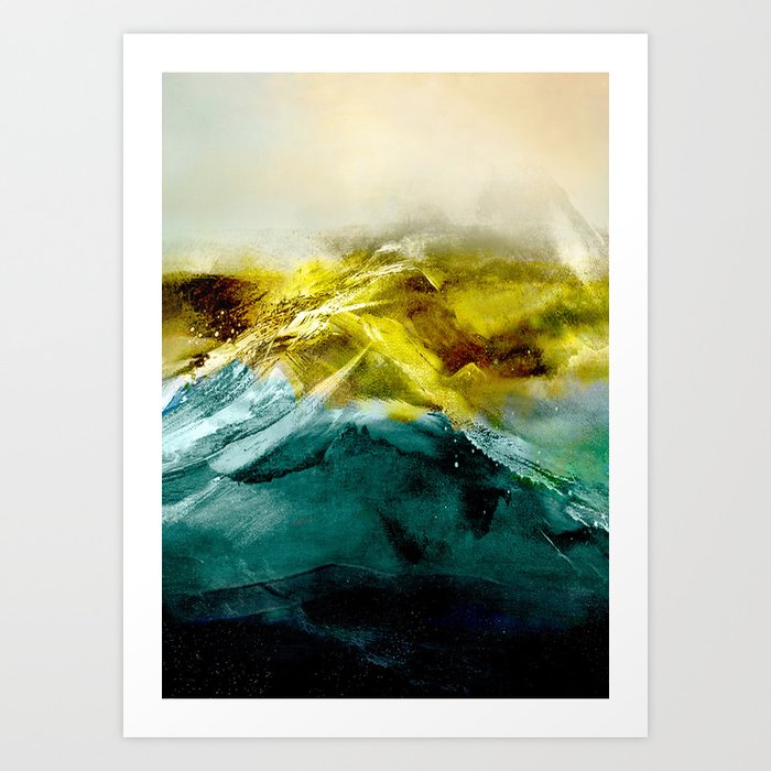 Abstract Mountain Art Print By Nadja1 Society6