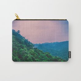 Beautiful Dreamlike Green Woods against Pink Sky. Nature Photography. Carry-All Pouch