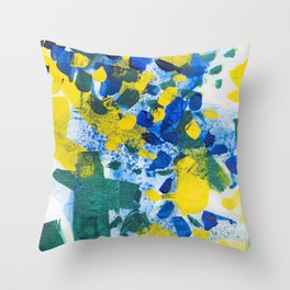 Pool Leaves Throw Pillow