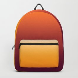Orange Red Gradient Boho Backpack | Orange, Desert, Earthy, Sunshine, Vibrant, Gradient, Graphicdesign, Ombre, Bright, Abstract 