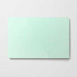Dunn and Edwards 2019 Curated Colors Pale Cactus (Pastel Green) DE5673 Solid Color Metal Print | Green, Solids, Pastels, Colors, Classic, Colours, Graphicdesign, Minimalism, Simple, Pastelgreen 