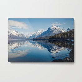 Lake McDonald at Glacier National Park Metal Print | Rockymountains, Beautiful, Photo, Lake, Montana, Spring, Peak, Mountainlake, Nationalpark, Mirror 