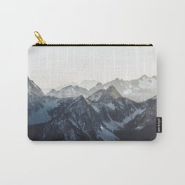 Mountain Mood Carry-All Pouch | Minimalist, Double Exposure, Clouds, Nature, Snow, Explore, Mountains, Underwater, Mood, Fog 