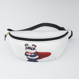 Panda as Hero with Mask & Cape Fanny Pack