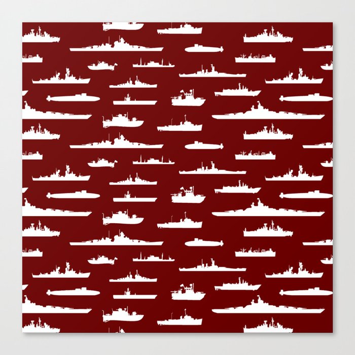 Battleship // Maroon Leinwanddruck