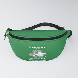 "I Love My Recycled Racehorse" OTTB / Ex Racehorse / Retired Race Horse Equestrian Horse Lover Design Fanny Pack
