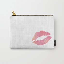 Watercolor Pink Lips Lipstick Chic Romantic Kiss Girls Bedroom Wall Decor fashion poster grl pwr Carry-All Pouch | Cosmetics, Valentine, Classy, Makeup, Picture, Up, Love, Magazine, Beauty, Girl 