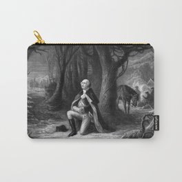 General Washington Praying At Valley Forge Carry-All Pouch | Historical, Revolutionarywar, Vintage, Valleyforge, Americanrevolution, Drawing, Georgewashington, People, Generalwashington, Presidentwashington 