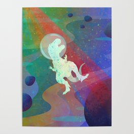 Space T-rex Poster