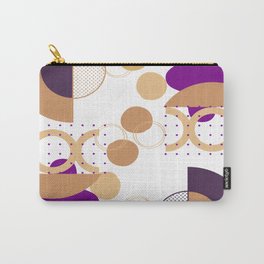 modern Gold and purple Abstract pattern Carry-All Pouch | Contomporary, Aesthetic, Digital, Abstract, Purple, Geometric, Graphicdesign, Yellow, Gold, Modernart 