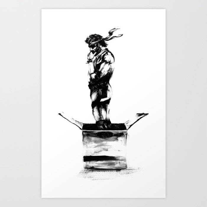 Think Outside The Box Art Print By Curethebroken