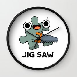 Jig Saw Cute Jigsaw Puzzle Tool Pun Wall Clock | Funnytoolpun, Cutejigsawpun, Kidspun, Funnykidspun, Cutepun, Cutetoolpun, Cutekidspun, Humour, Drawing, Funnyjigsaw 