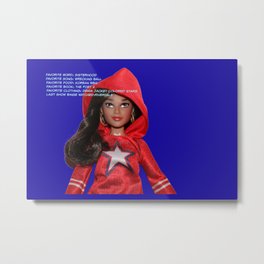 Dating for Super Heroes: America Chavez Metal Print | Superhero, Color, Dating, Art, Superherodoll, Missamerica, Femaleempowerment, Doll, Photo, Feminist 
