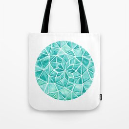 Watercolor Aquamarine Jewel Tote Bag