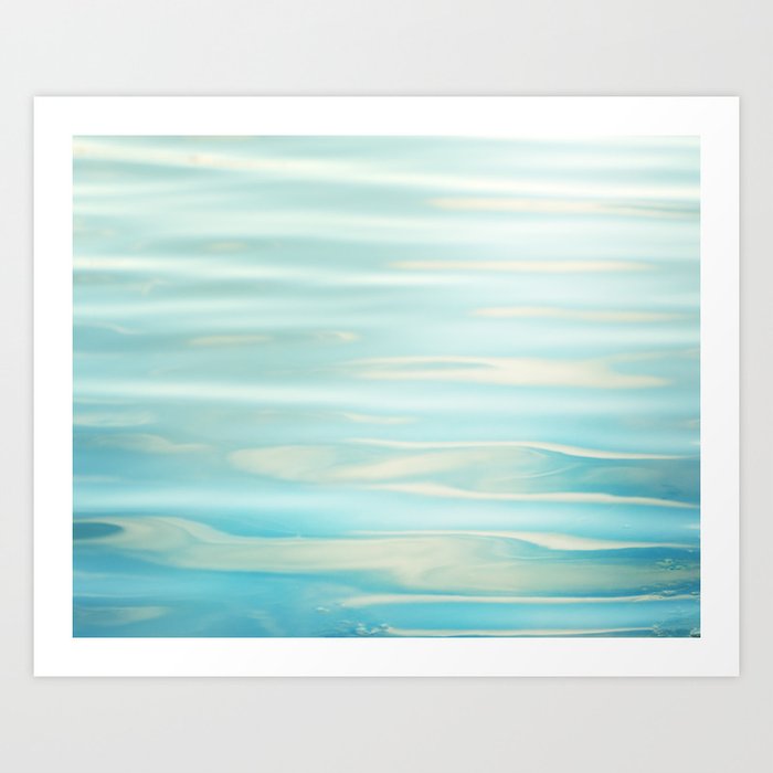 Water Ripples Photography Aqua Blue Ocean Abstract Art Turquoise