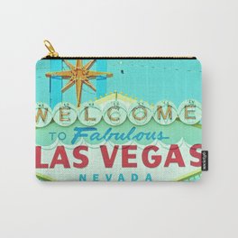 Vintage Vegas Sign - Las Vegas Sign Carry-All Pouch | Lasvegas, Popart, Graphic Design, Collage, Vintagelasvegas, Mod, Lasvegasnevada, Nevada, 1950S, Typography 
