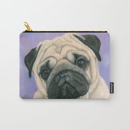 Pug Love Carry-All Pouch | Pastel, Pug, Drawing, Dog, Fawnpug 