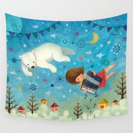 Travel the night sky Wall Tapestry