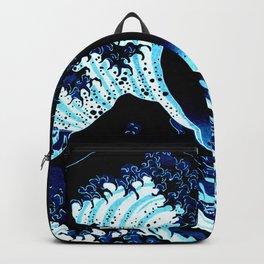 the Great Wave blue Backpack | Nature, Ocean, Antique, Water, Japaneseartseries, Japan, Oil, Katsushikahokusai, Cool, Waves 