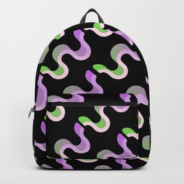 A modern random design consisting of straight and twisted lines of different colors Backpack | Comic, Black And White, Pattern, Color, Digital, Oil, Graphite, Stencil, Underwater, Pop Art 