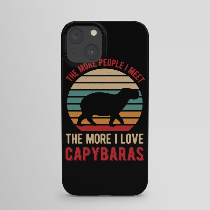Funny Capybara iPhone Case by Abstraction World | Society6