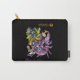 The seraph and the holy dragon Carry-All Pouch | Graphicdesign, Seraphimon, Watercolor, Digivolution, Takerutakaishi, Digimon, Light, Digievolution, Digital, Gatomon 