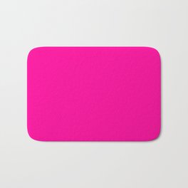 Neon Pink Solid Colour Badematte