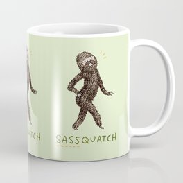 Sassquatch Kaffeebecher | Yeti, Funny, Sass, Abominablesnowman, Cryptozoology, Sassquatch, Cartoon, Strutting, Squatch, Awesome 