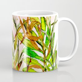Woodland Meadow 1 Coffee Mug | Leafpainting, Watercolors, Woodland, Fernprint, Woodlandprint, Leaves, Painting, Fernpainting, Watercolorprint, Ferns 